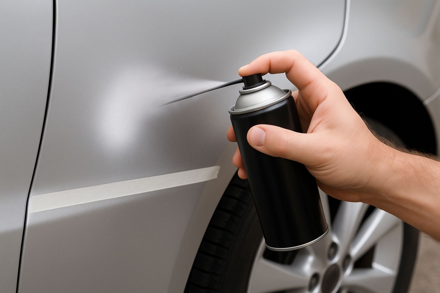 Färgglada bilmodeller i miniatyr framför ett modernt kontorshus.